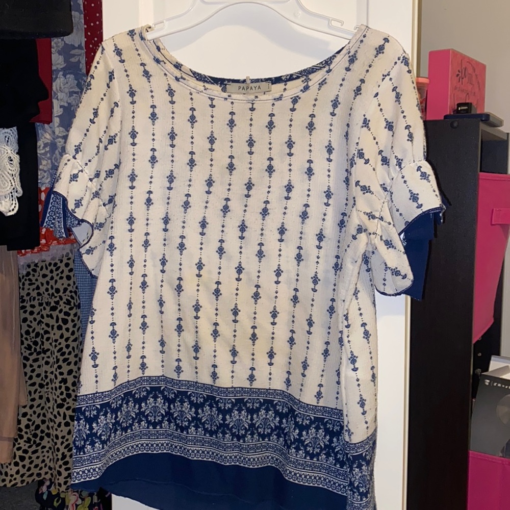 cute pattern blouse
